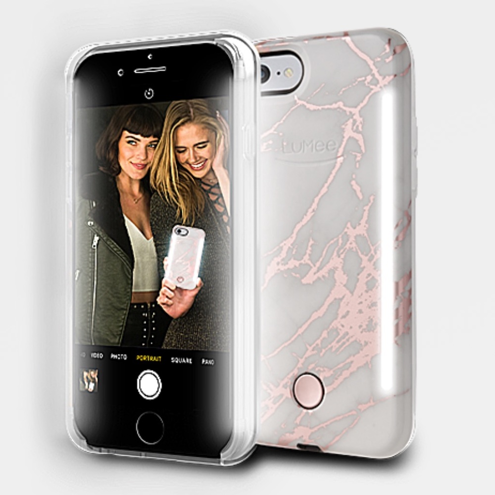 Rose Gold Marble Lumee Case for IPhone 7